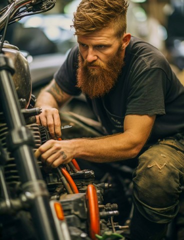 Auto repair team